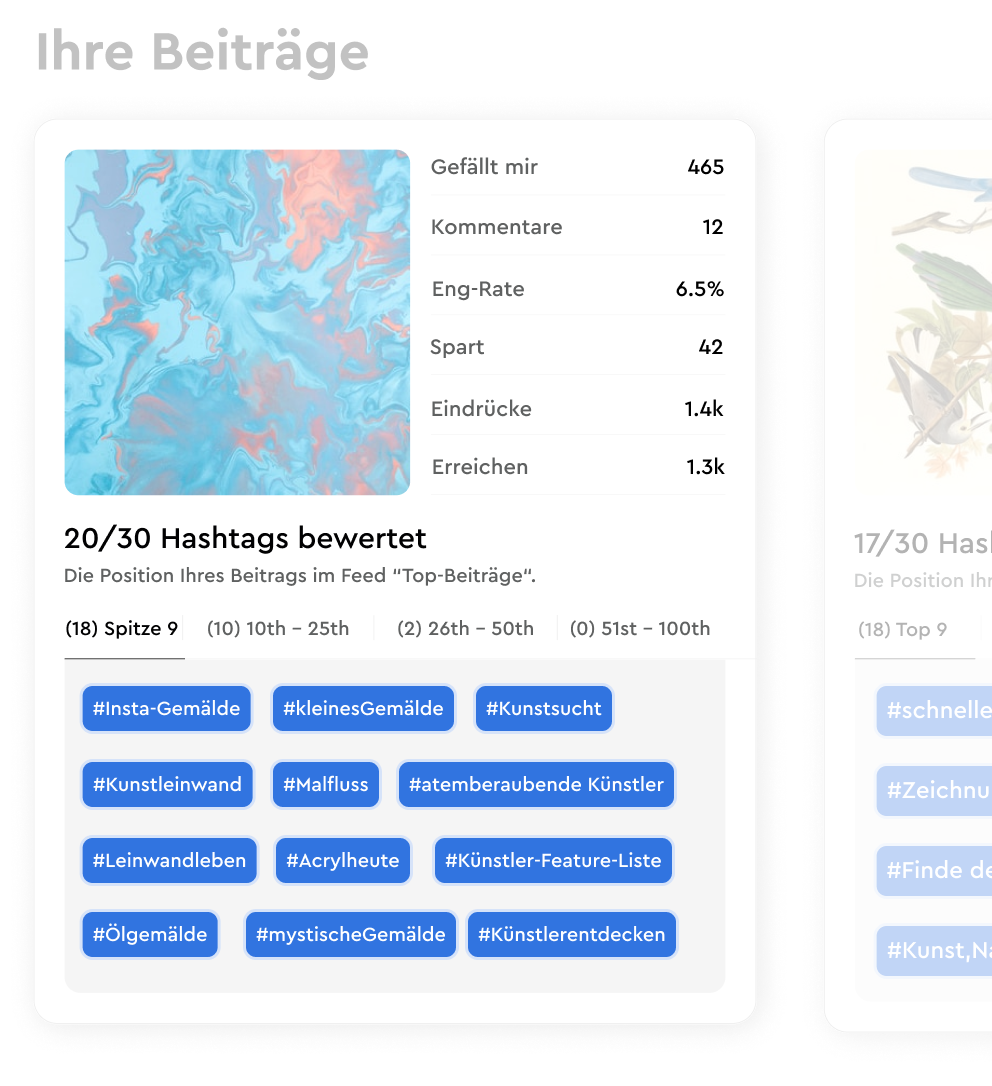 Instagram Analysen zum Wachstum